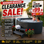 🔥MOVING SALE - Premium 2-Person Plug & Play Hot Tub Warehouse Relocation Clearance