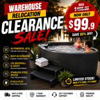 🔥MOVING SALE - Premium 2-Person Plug & Play Hot Tub Warehouse Relocation Clearance