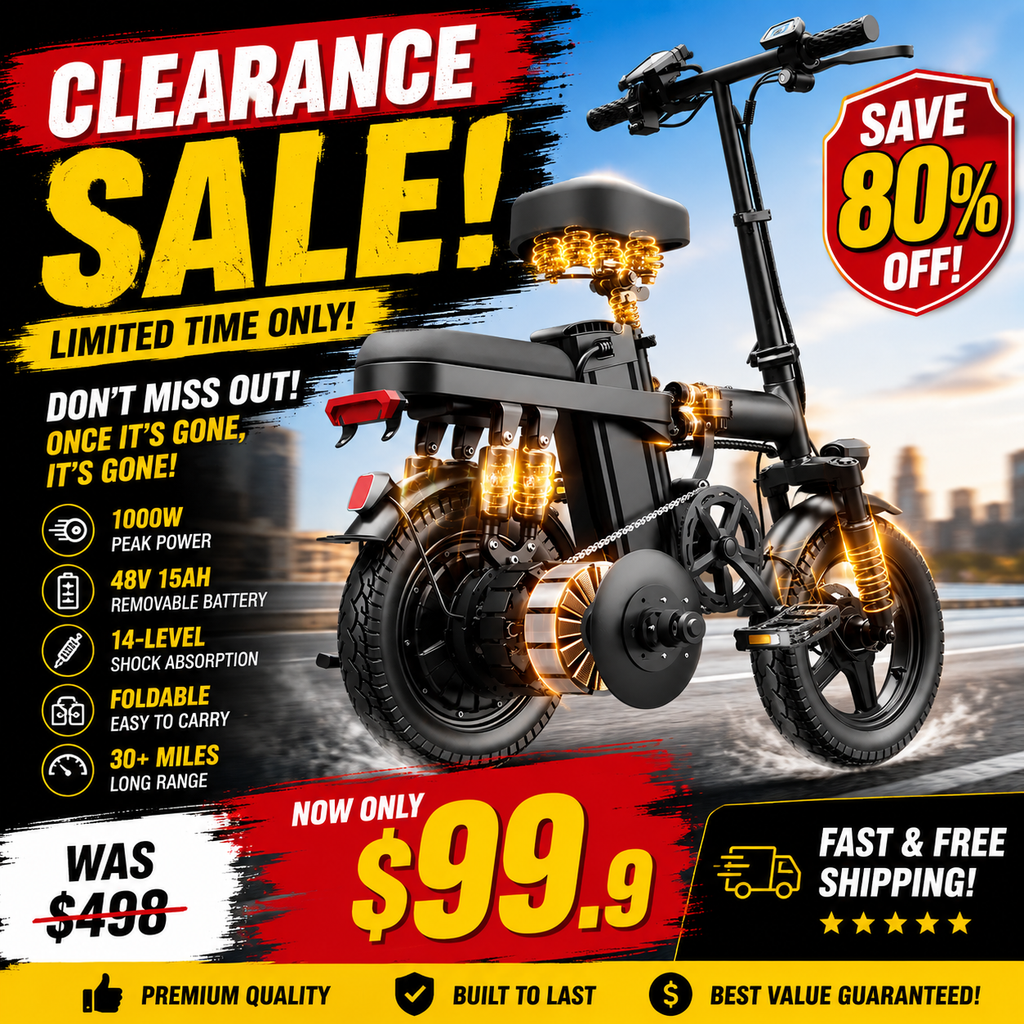 🔥MOVING SALE ｜Electric Folding Bicycle