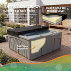 110 Volt 5-Person 28-Jet Rectangle Plug and Play Hot Tub