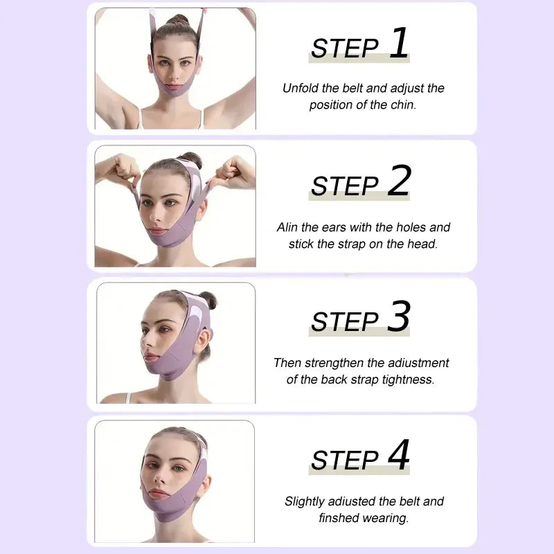 Today Only: $19.9｜1PCS Summer V Line Face Lifting Strap, Neck Lift Jaw Tightening Exerciser, Face Lift Tape Remover, Jaw Line Sculptor Eliminator, Mask Shaper for Jawline, Chin Strap for Sleeping, Double Chin Reducer for Women