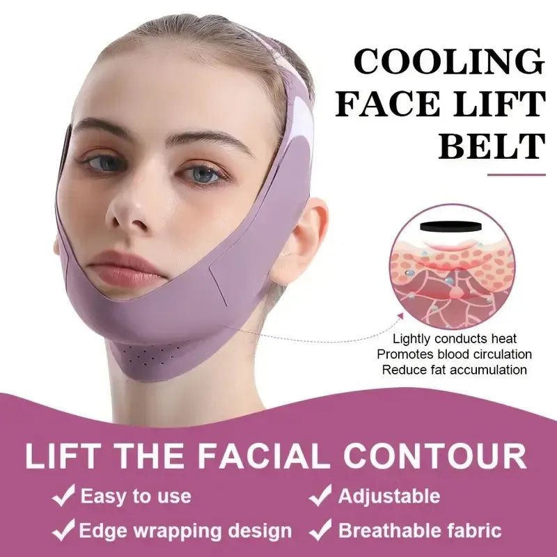Today Only: $19.9｜1PCS Summer V Line Face Lifting Strap, Neck Lift Jaw Tightening Exerciser, Face Lift Tape Remover, Jaw Line Sculptor Eliminator, Mask Shaper for Jawline, Chin Strap for Sleeping, Double Chin Reducer for Women