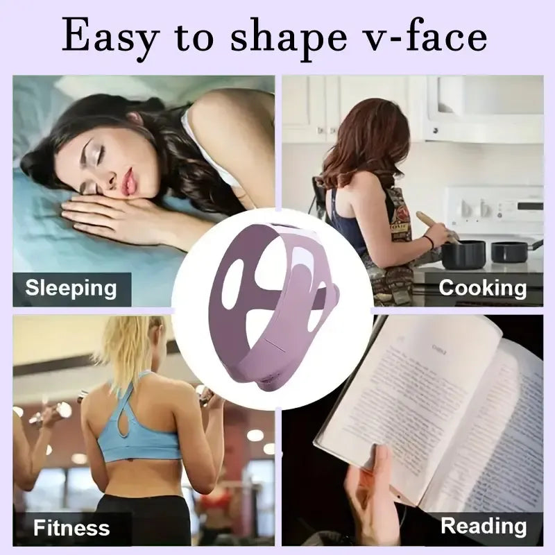 Today Only: $19.9｜1PCS Summer V Line Face Lifting Strap, Neck Lift Jaw Tightening Exerciser, Face Lift Tape Remover, Jaw Line Sculptor Eliminator, Mask Shaper for Jawline, Chin Strap for Sleeping, Double Chin Reducer for Women