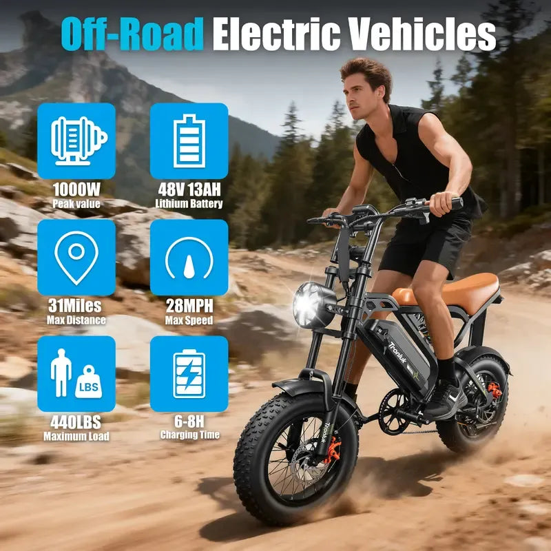1000w Adult Off-Road Electric Bike
