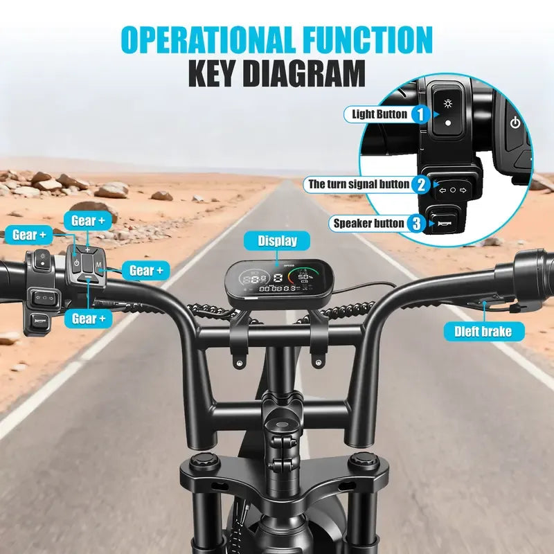 1000w Adult Off-Road Electric Bike