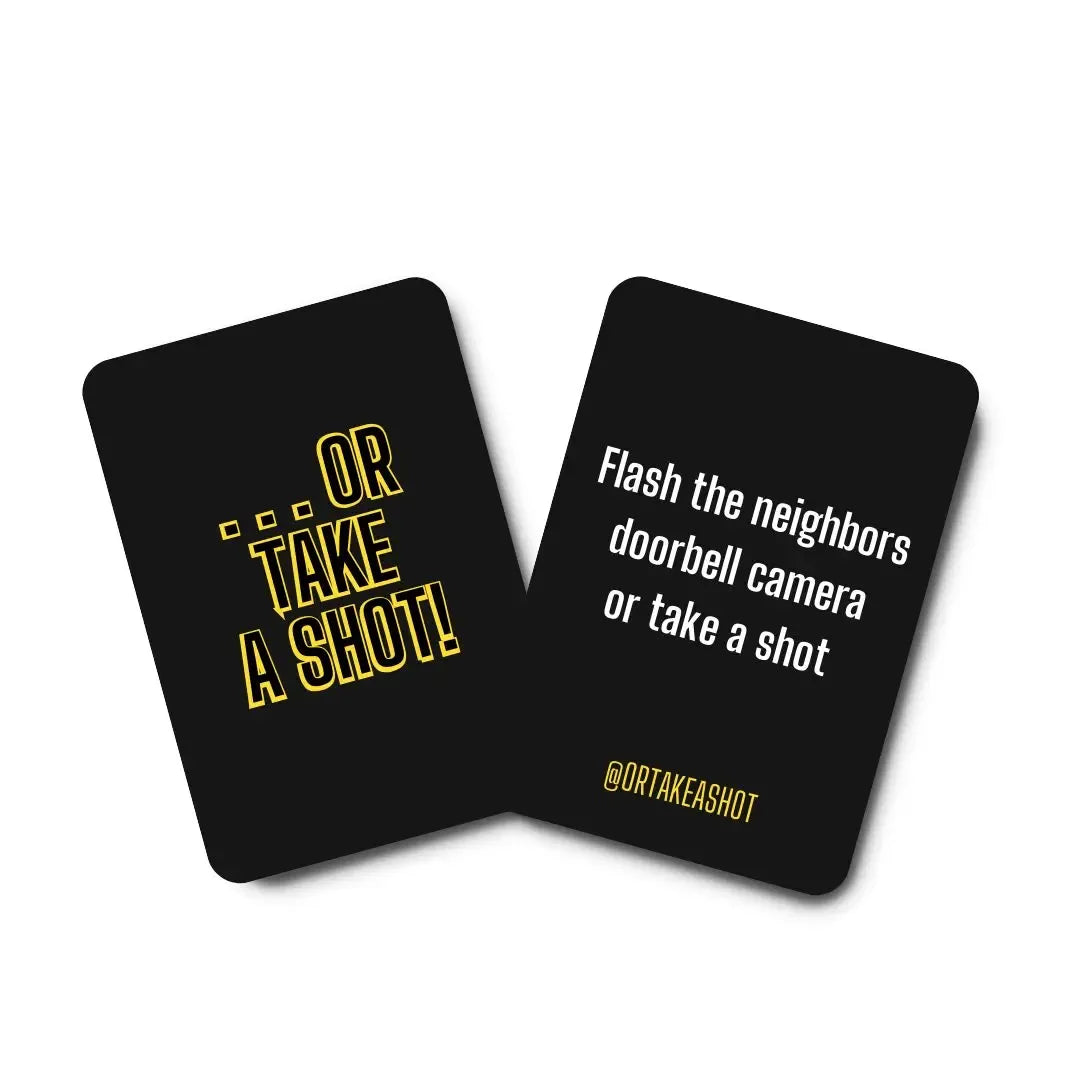 Or Take A Shot - 100 Cards for Endless Fun Challenges Perfect for Adult Game Night Entertainment