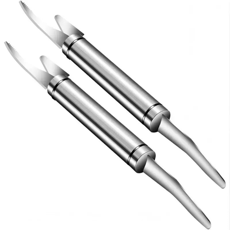 Today Only: $9.9｜5 In 1 Multifunctional Shrimp Line Fish Maw Knife Stainless Steel Shrimp Deveiner Tool Multifunctional Fast Shrimp Peeler Fish Scale Remover Kitchen Fish and Shrimp Duck Intestine Cleaner
