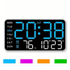 Today Only: $29.99｜Large Digital Wall Clock with LED Display, Led Alarm Clock, Date & Temperature Timer, Ideal Gift for the Elderly, Living Room & Bedroom Decor, Creative Decorative Clock, Led Wall Clocks