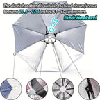 65cm Sunshade Hat Umbrella for Tea Picking and Advertising, UV Protection Cap with Wide Brim, Perfect for Outdoor Events, Portable Folding Umbrella