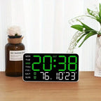 Today Only: $29.99｜Large Digital Wall Clock with LED Display, Led Alarm Clock, Date & Temperature Timer, Ideal Gift for the Elderly, Living Room & Bedroom Decor, Creative Decorative Clock, Led Wall Clocks