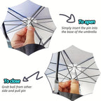 65cm Sunshade Hat Umbrella for Tea Picking and Advertising, UV Protection Cap with Wide Brim, Perfect for Outdoor Events, Portable Folding Umbrella