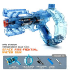 LED Electric Water Blaster with Space Energy Ring Design, Summer vibes, High-pressure & Long-range,Summervibes, Large Capacit【Safe & Harmless Water Gun Toy】