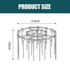 Today Only: $9.9｜2 Counts Air Fryer Skewer Rack, Round Grill for Barbecue, Does Not Require Flipping, 360° Heating, Steel Skewers, Fit for Home Grilling at Home