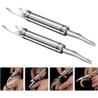 Today Only: $9.9｜5 In 1 Multifunctional Shrimp Line Fish Maw Knife Stainless Steel Shrimp Deveiner Tool Multifunctional Fast Shrimp Peeler Fish Scale Remover Kitchen Fish and Shrimp Duck Intestine Cleaner