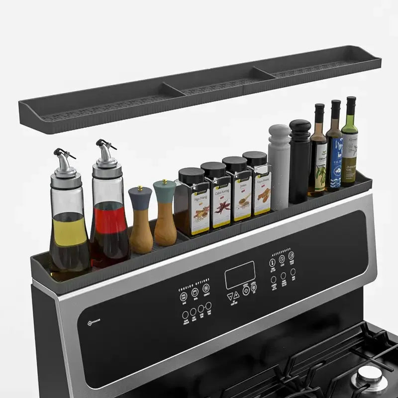 Today Only: $19｜Silicone Magnetic Spice Rack, Kitchen Gadget Storage Rack for Stove Top, Adjustable Shelf & Home Organizer for Kitchen Accessories & Organization