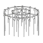 Today Only: $9.9｜2 Counts Air Fryer Skewer Rack, Round Grill for Barbecue, Does Not Require Flipping, 360° Heating, Steel Skewers, Fit for Home Grilling at Home