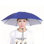 65cm Sunshade Hat Umbrella for Tea Picking and Advertising, UV Protection Cap with Wide Brim, Perfect for Outdoor Events, Portable Folding Umbrella