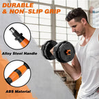 Adjustable Dumbbell Set, 44/66/88 lbs Weight Set Use as Dumbbell, Barbell, Kettlebell and Push-up Pesas Para Ejercicios en Casa