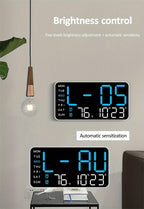 Today Only: $29.99｜Large Digital Wall Clock with LED Display, Led Alarm Clock, Date & Temperature Timer, Ideal Gift for the Elderly, Living Room & Bedroom Decor, Creative Decorative Clock, Led Wall Clocks