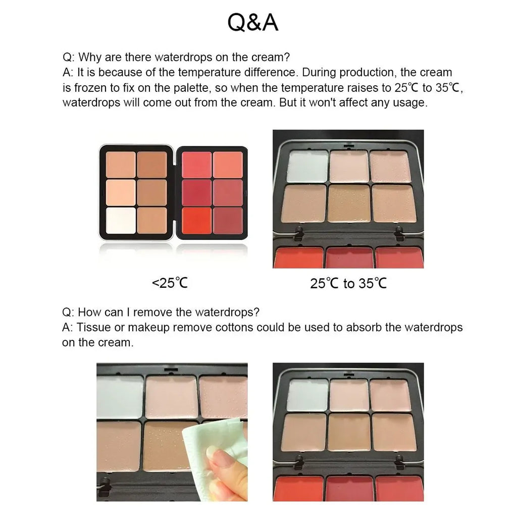 Today Only: $19.99｜6 Color Cosmetic Concealer & 6 Color Blush Palette, Long Lasting Makeup Palette, Tinted Facial Contouring Makeup Products, Summer Gift, Girly Room Accessories Makeup, Cosmetics Products, Face Time Palette