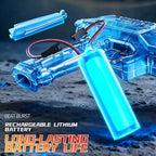 LED Electric Water Blaster with Space Energy Ring Design, Summer vibes, High-pressure & Long-range,Summervibes, Large Capacit【Safe & Harmless Water Gun Toy】