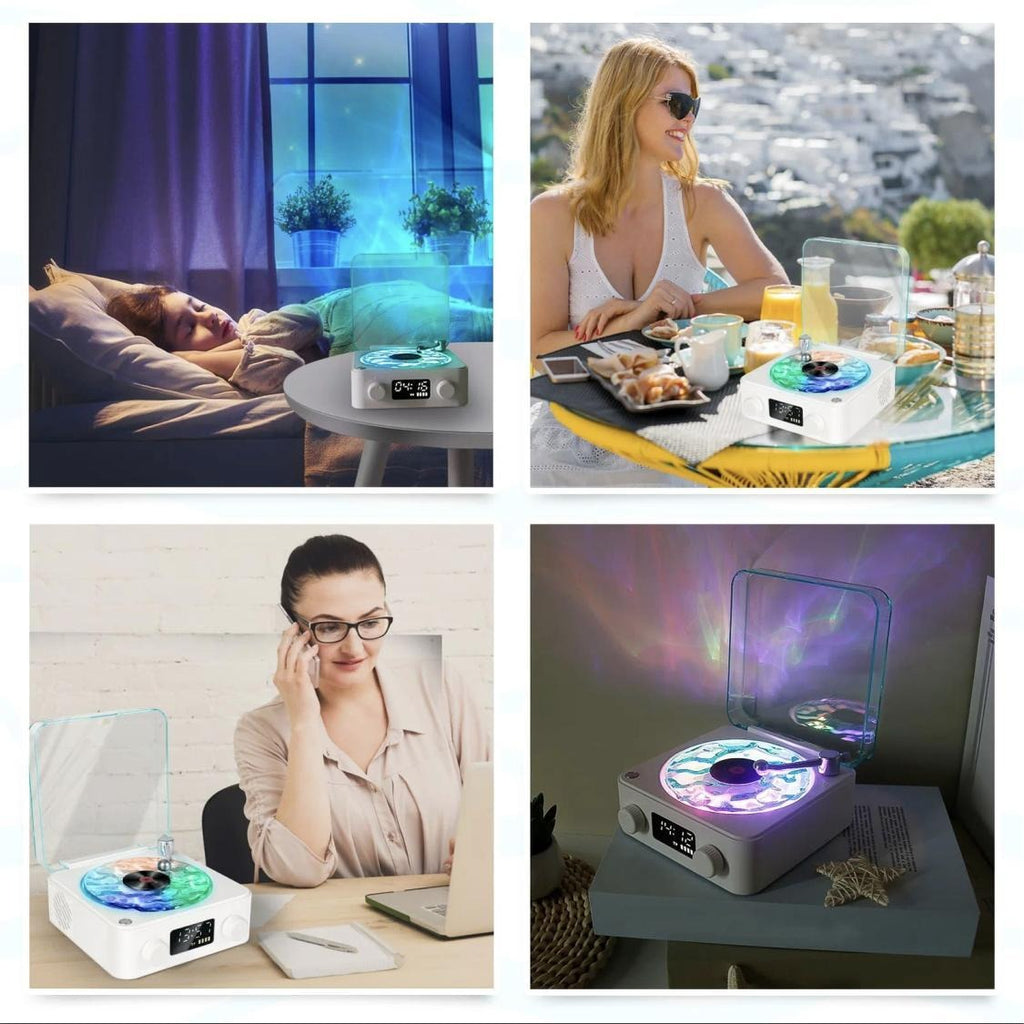 Today Only: $49.9｜Wireless Speaker, White Noise Speaker, Multifunctional Desktop Speaker with USB Port & AUX Input, Speaker with Adjustable Ambient Light Modes, Halloween Gift