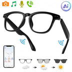Today Only: $29｜Smart translation glasses feature automatically adjusting polarized lenses, a built-in speaker, microphone, and blue light blocking, allowing users to listen to music and make phone calls.