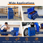 🔥CLEARANCE SALE｜13-Drawer Tool Chest with Double Door Handle,2 in 1 Detachable Rolling Tool Chests with Wheels and Drawers,Large Tool Box with Lock,Mobile Steel Tool Cabinet Storage
