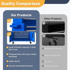 🔥CLEARANCE SALE｜13-Drawer Tool Chest with Double Door Handle,2 in 1 Detachable Rolling Tool Chests with Wheels and Drawers,Large Tool Box with Lock,Mobile Steel Tool Cabinet Storage